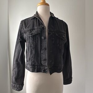 Cropped BDG black jean jacket